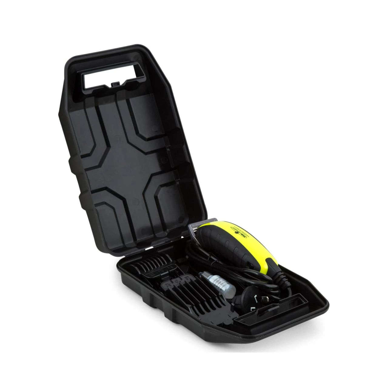 FURminator Comfort Pro Grooming Clipper in a black case with accessories for pet grooming.