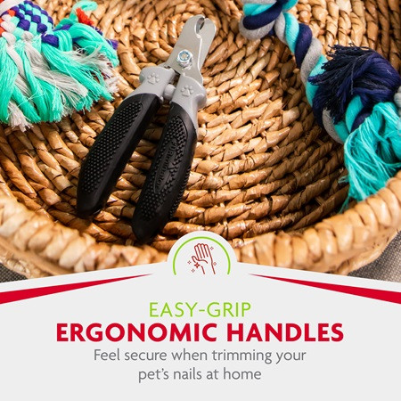 FURminator Nail Clippers for cats and dogs with ergonomic handles for secure trimming.