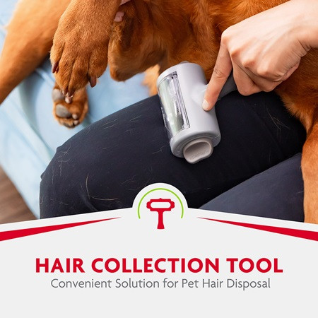 FURminator Hair Collection Tool conveniently removes pet hair from clothing and surfaces.
