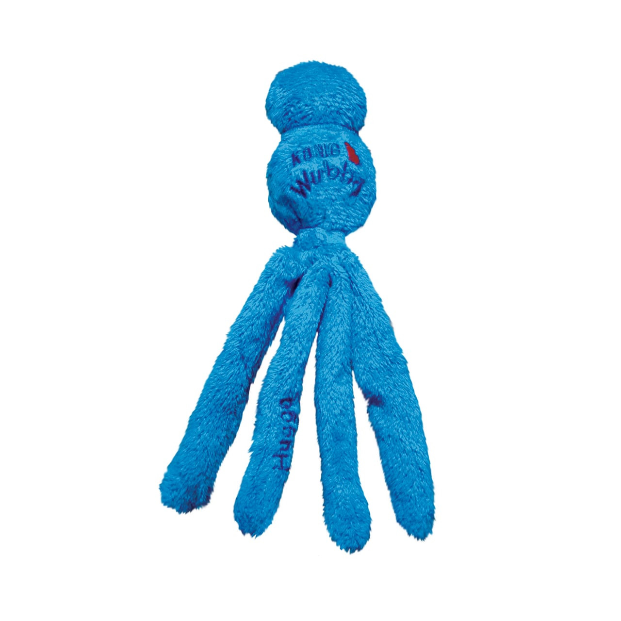 KONG Wubba Cat Toy in blue, featuring a round top and long, floppy tentacles.