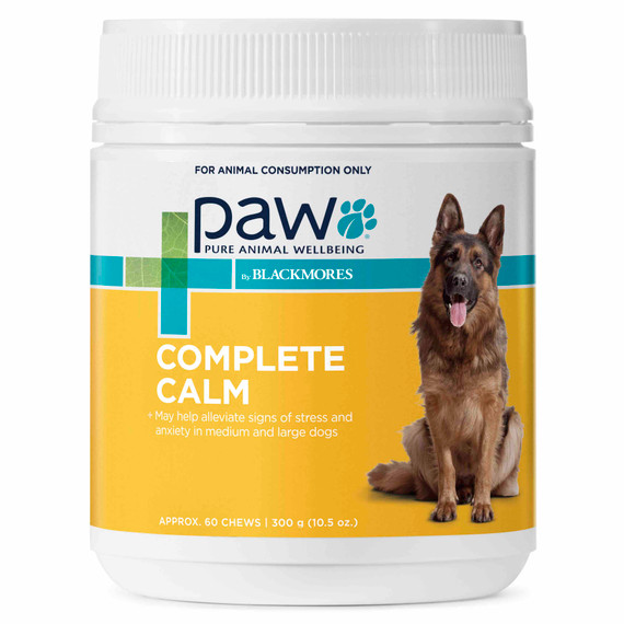 PAW by Blackmores Complete Calm Chews for Dogs - Approx. 60 Chews | 300g (10.5 oz)
