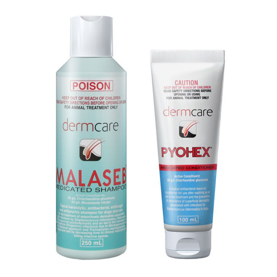 Malaseb Shampoo 250ml & Pyohex Lotion 100ml Pack