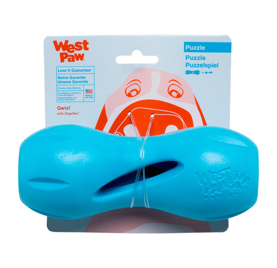 West Paw Qwizl Large (17 cm) - Aqua Blue