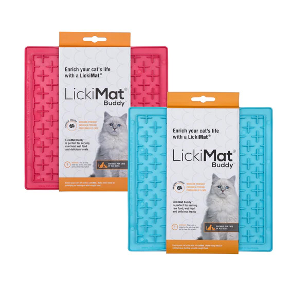Lickimat Classic Buddy - Slow Feeding Mat for Cats