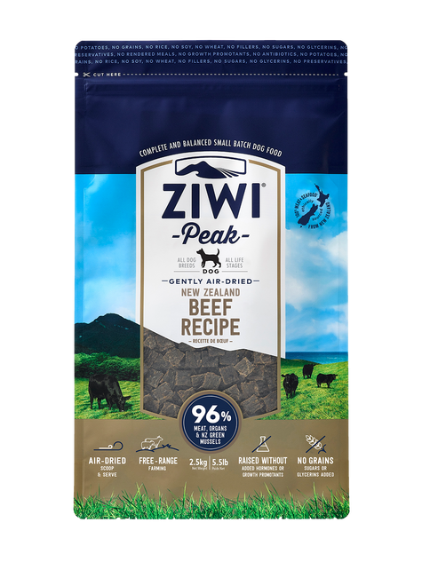 Ziwi Peak Beef Air-Dried Dog Food 2.5kg