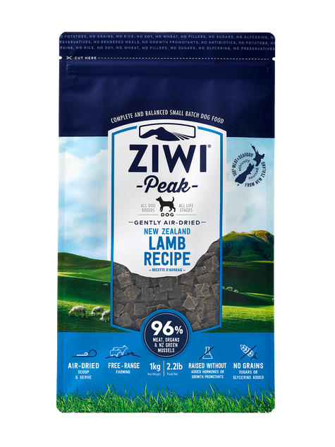 Ziwi Peak Lamb Air-Dried Dog Food 1kg