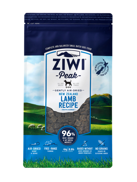 Ziwi Peak Lamb Air-Dried Dog Food 4kg