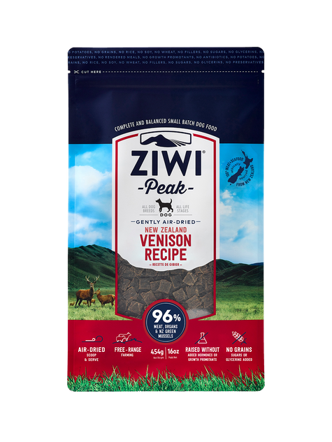 Ziwi Peak Venison Air-Dried Dog Food 454g
