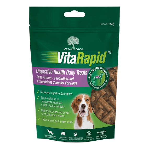 Vetalogica VitaRapid Digestive Health Daily Treats for Dogs 210g