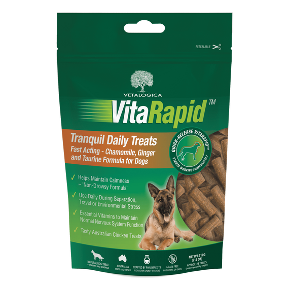 Vetalogica VitaRapid Tranquil Daily Treats For Dogs - 210g
