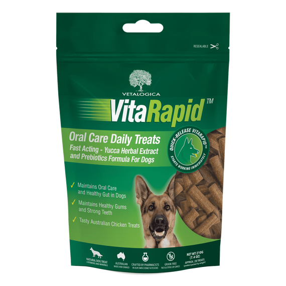 Vetalogica VitaRapid Oral Care Daily Treats For Dogs 210g