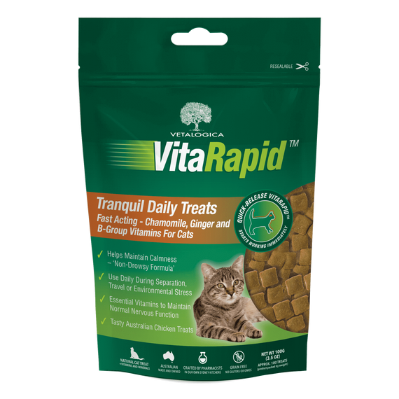 Vetalogica VitaRapid Tranquil Daily Treats For Cats - 100g