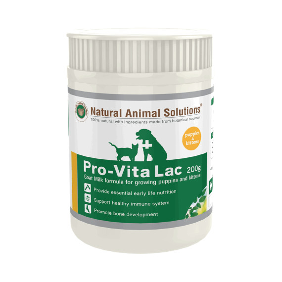 Natural Animal Solutions Pro-Vita Lac Goat Milk Formula For Puppies & Kittens 200g Natural Animal Solutions Pro-Vita Lac Goat Milk Formula For Puppies & Kittens 200g