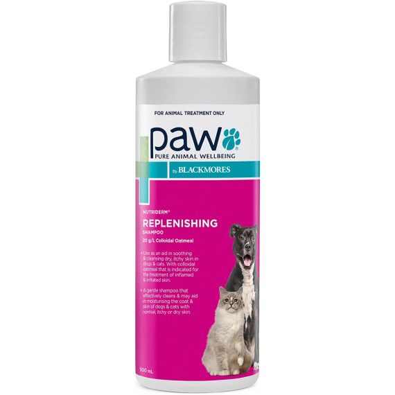 PAW by Blackmores Nutriderm - Nourishing Shampoo for Cats & Dogs (500mL)