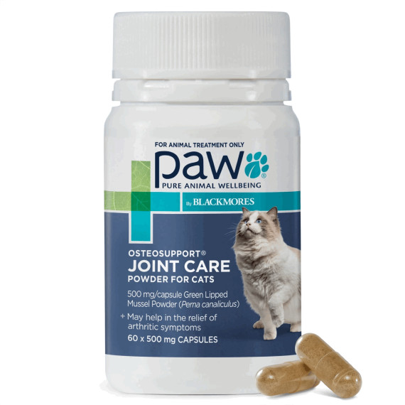 PAW by Blackmores Osteosupport - Joint Supplement for Cats (60 Capsules)