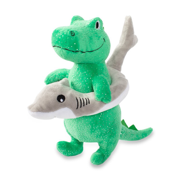 Fringe Studio Plush Squeaker Dog Toy - Shark Week Rex