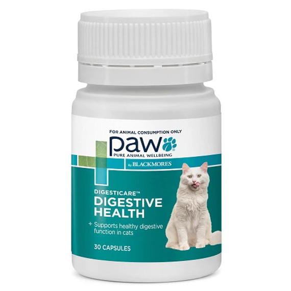 PAW by Blackmores Digesticare For Cats - 30 Capsules