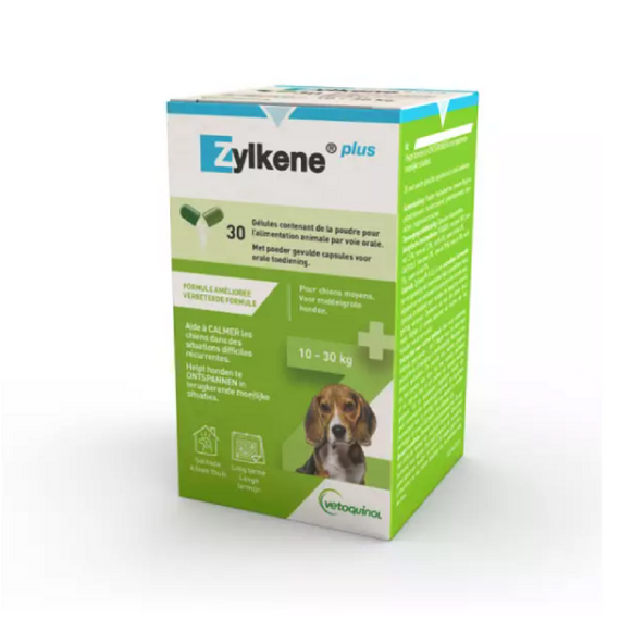 Zylkene Plus Calming Supplement For Medium Dogs 10-30kg