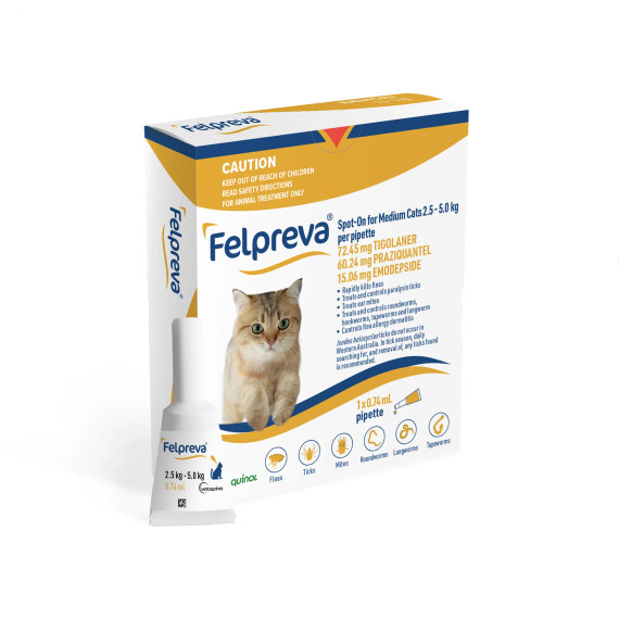 Felpreva Spot-On for Medium Cats 2.5-5kg - 1PK