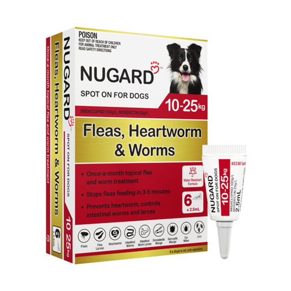 Nugard for Medium Dogs 10-25kg Red - 6 Doses Nugard for Medium Dogs 10-25kg Red - 6 Doses