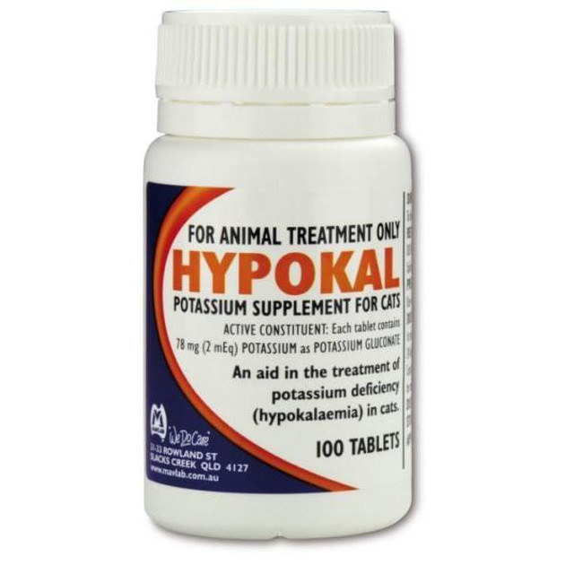 Hypokal Potassium Supplement 100 Tablets