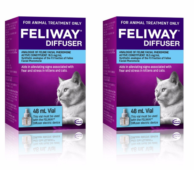 Feliway 48mL Diffuser Refill - 2 Pack