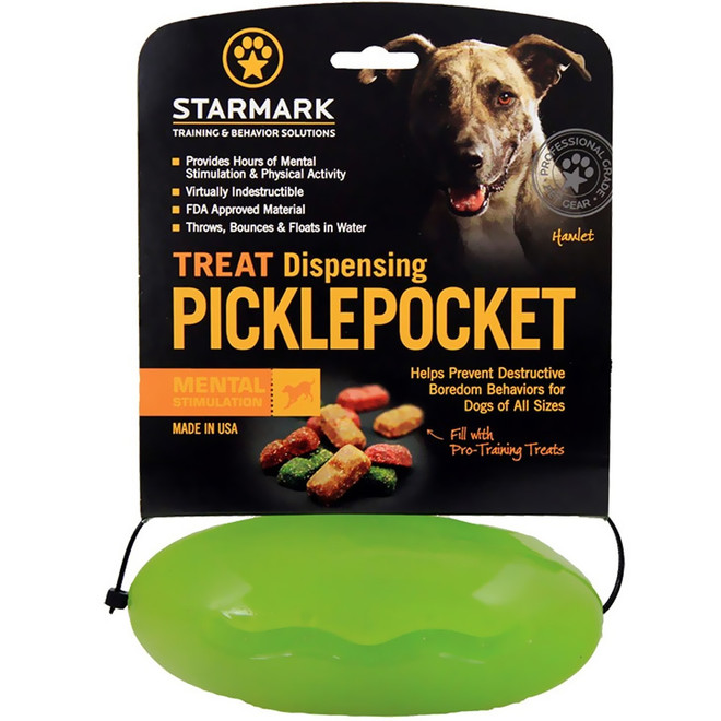Starmark Pickle Pocket Treat Dispensing Toy For Dogs