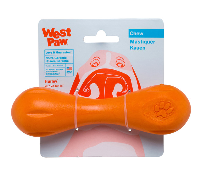 West Paw Hurley Small (15 cm) - Tangarine Orange