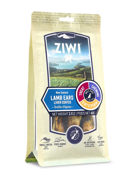 Ziwi Peak Liver Coated Lamb Ears Oral Health Chews 60g