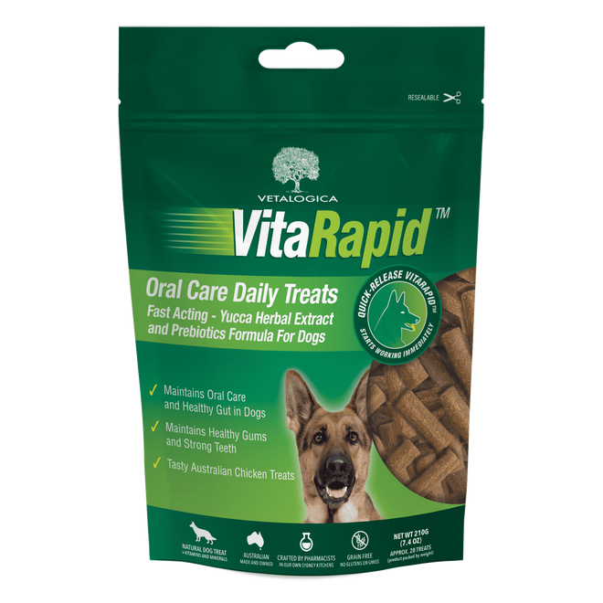 Vetalogica VitaRapid Oral Care Daily Treats For Dogs 210g