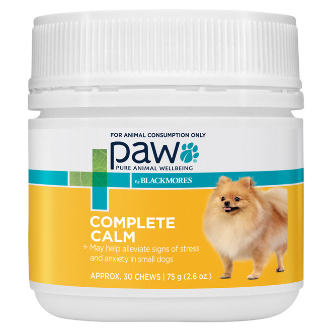 PAW by Blackmores Complete Calm Chews for Small Dogs - Approx. 30 Chews | 75g (2.6 oz)