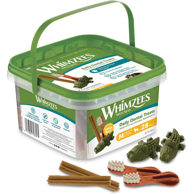 Whimzees Medium Variety Value Box (28 Count)