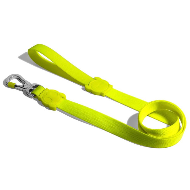 Top view of the Zee.Dog NeoPro Lime Leash range.