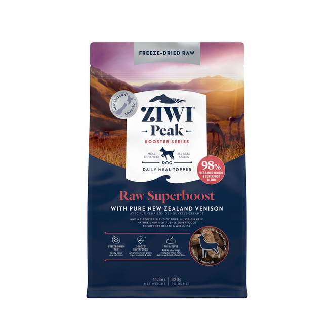 Ziwi Peak Freeze Dried Dog Superboost Venison 320g