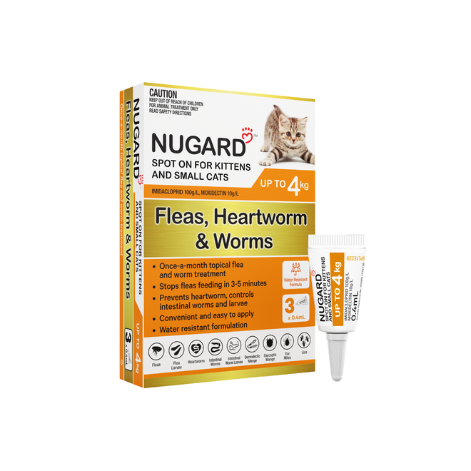 Nugard for Kittens and Small Cats Up to 4kg Orange - 3 Doses