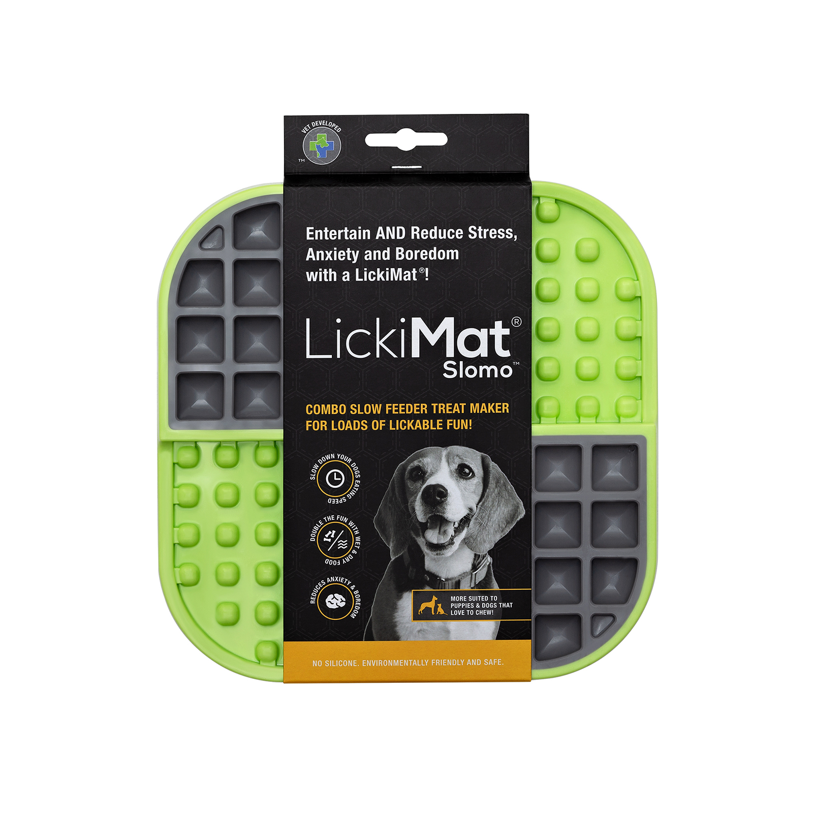 LickiMat Slomo Combo - Slow Feeding Mat for Dogs
