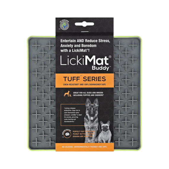 LickiMat TUFF Buddy - Slow Feeder & Treat Dispenser for Dogs and Cats