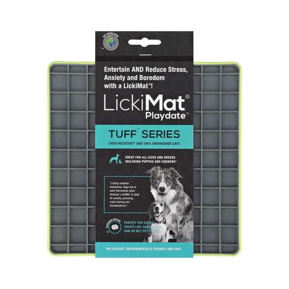 LickiMat TUFF Playdate - Slow Feeding Mat for Dogs and Cats