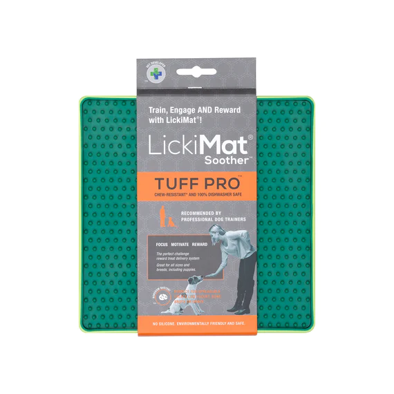 LickiMat TUFF PRO Soother - Anxiety Reducer & Slow Feeding Mat for Dogs