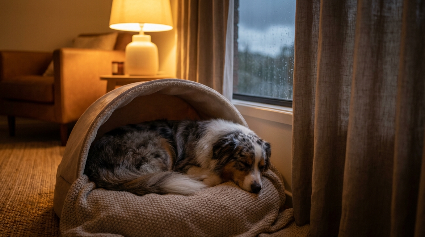 How to Calm an Anxious Dog During Storms and Fireworks