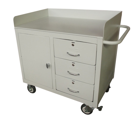Mobile Maintenance Bench with Flush 3/8" Plate Top