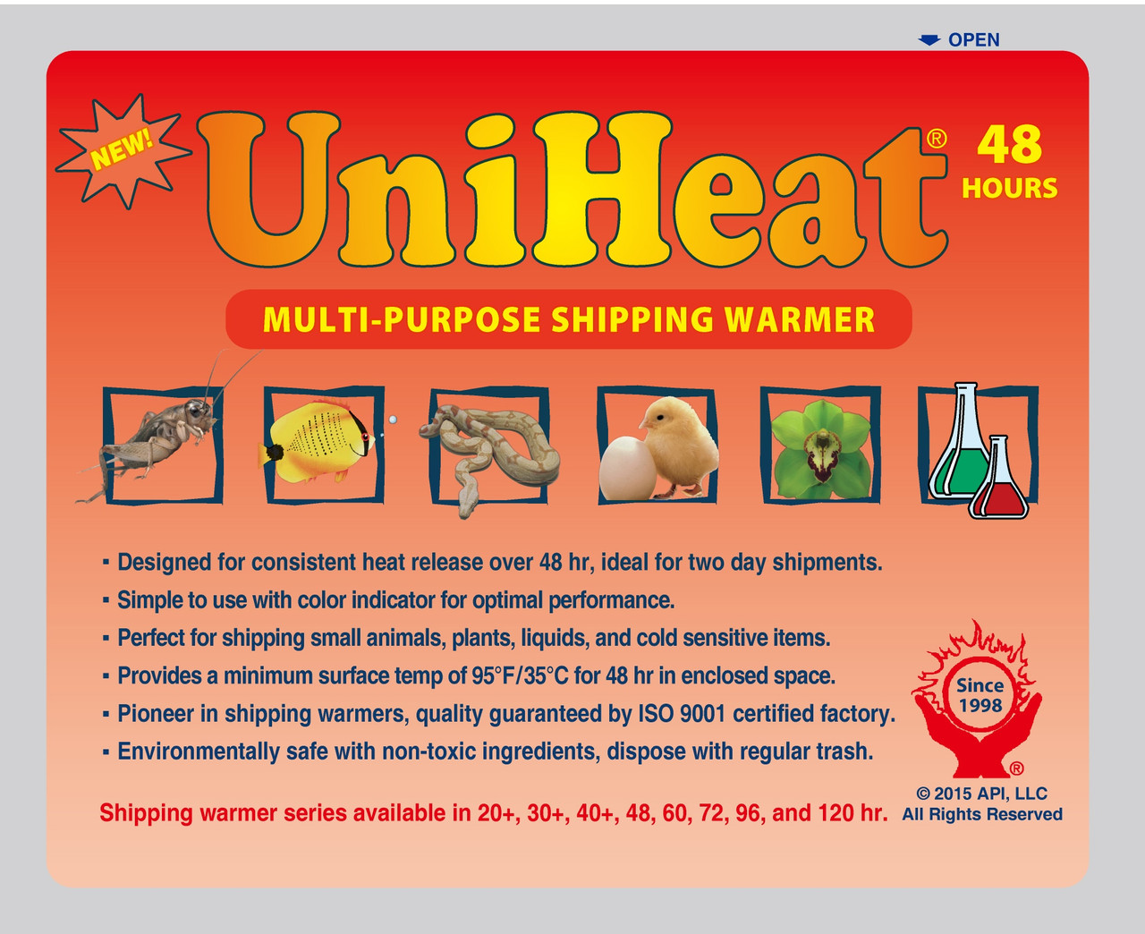 48 Hour UniHeat Shipping Warmer 10 Count