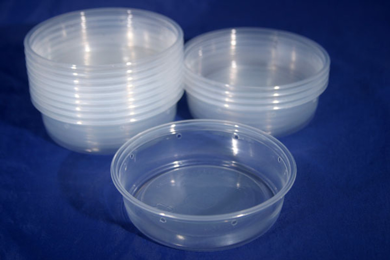 Deli Cups, Food Storage Cups with Lids, Clear to Go Cups - 6 oz - Clear - Includes Lids - 100ct Box