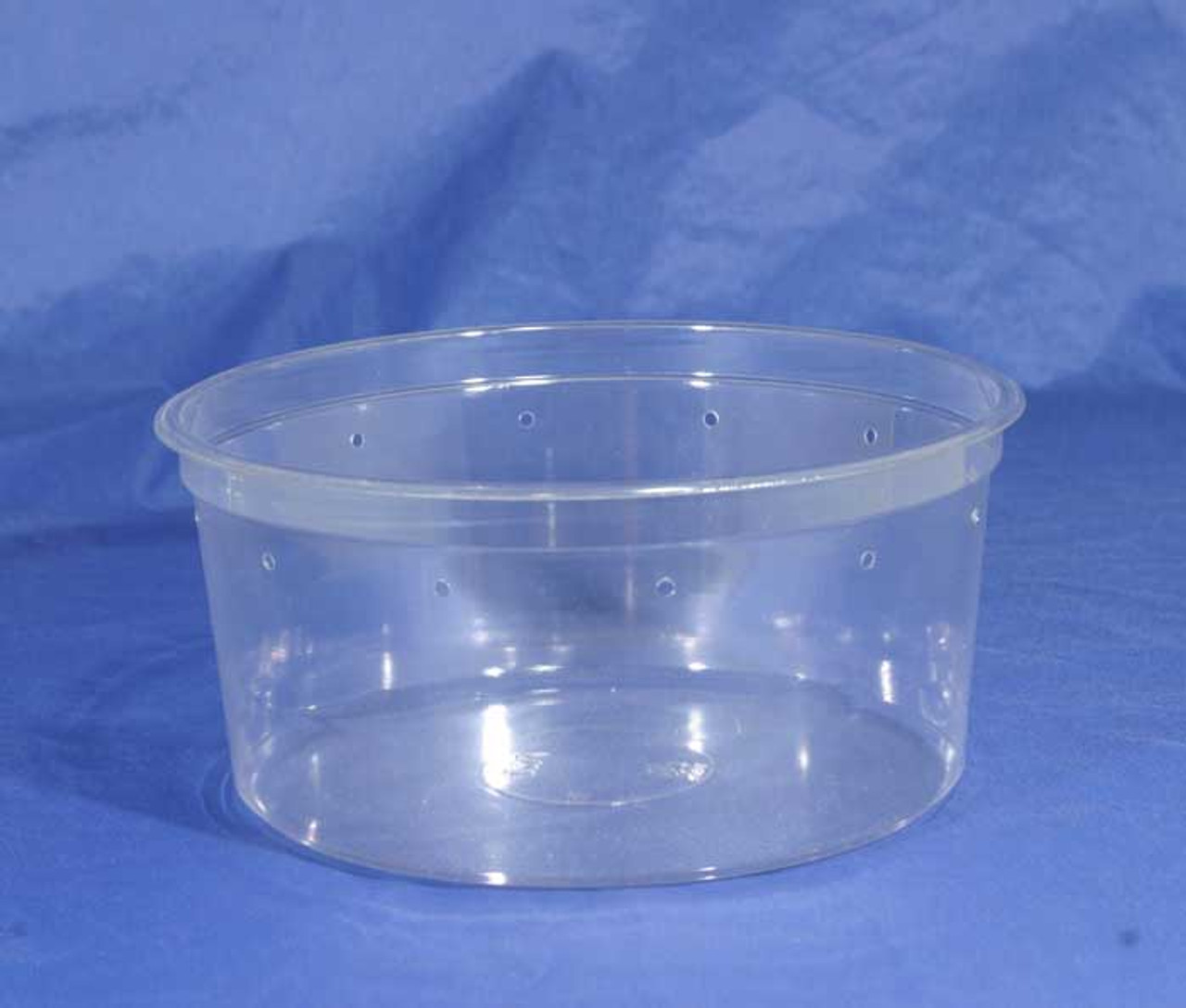 PinnPack 7" 48oz  PUNCHED Round Tub 25 Count