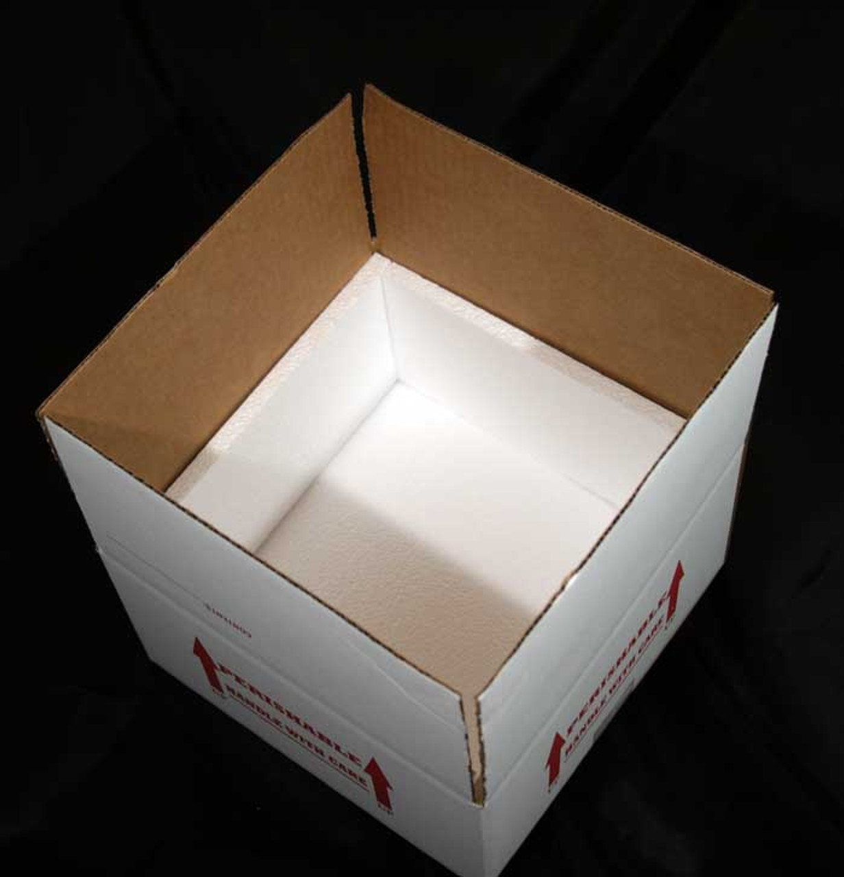 11x11x6 Insulated Shipping Box with 1/2" Foam 48 Pack