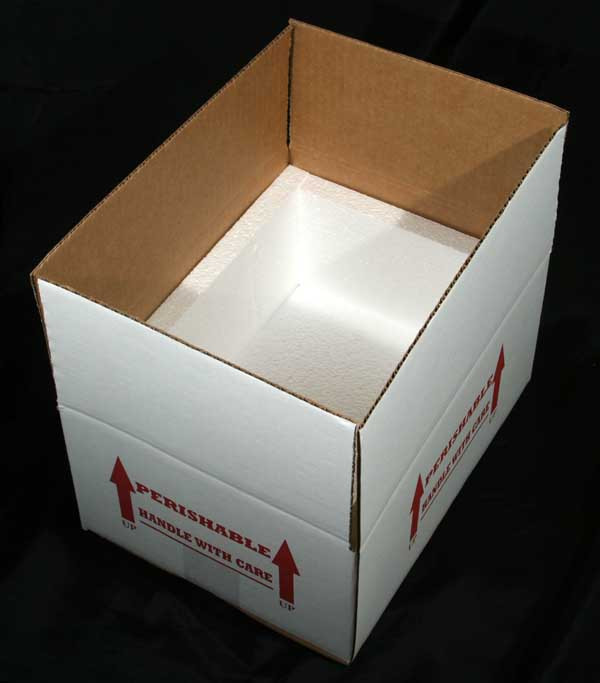 12x9x6 Insulated Shipping Box with 3/4