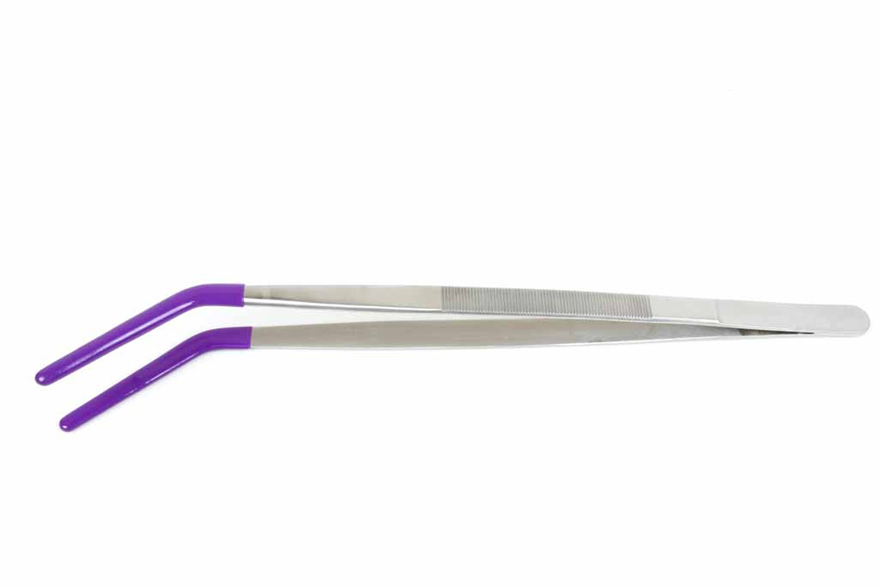 16 Curved Tweezer Rubber Tipped