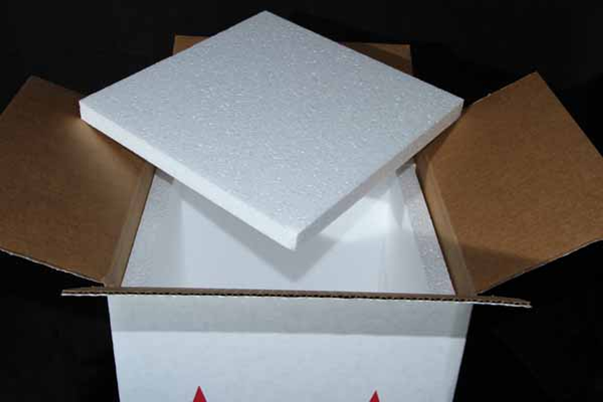 10x10x10 Insulated Shipping Box with 3/4" Foam 7 Pack TSK Supply