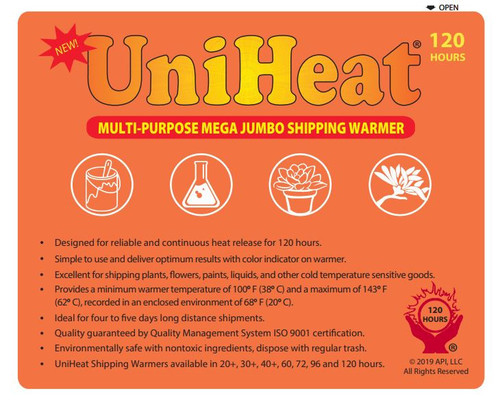 120 Hour UniHeat Mega Jumbo Shipping Warmer 20 Count - TSK Supply