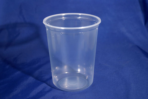 4.5 16 oz Clear Pre-Punched Cups W/LIDS